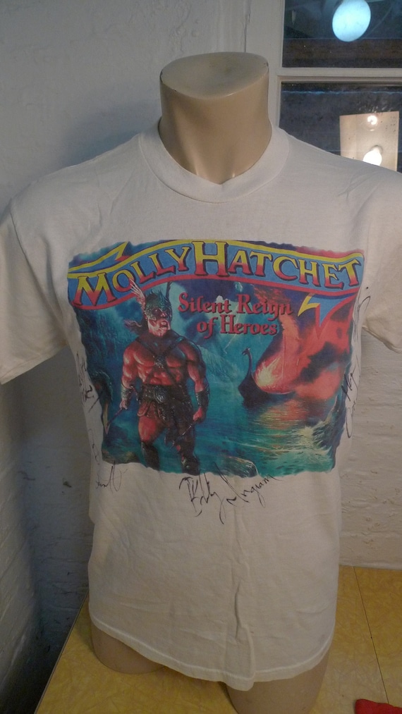 1998 Band Signed Molly Hatchet Concert Shirt * Men