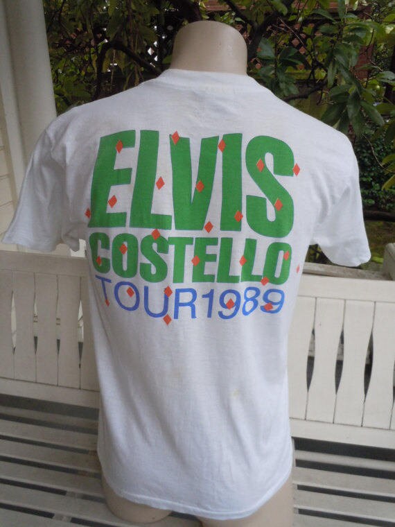 1989 Elvis Costello Concert Single Stitch Shirt *… - image 2