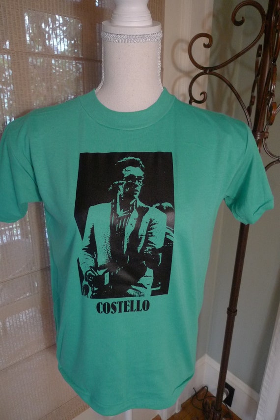 1980s Elvis Costello Single Stitch Shirt (C) Lice… - image 1