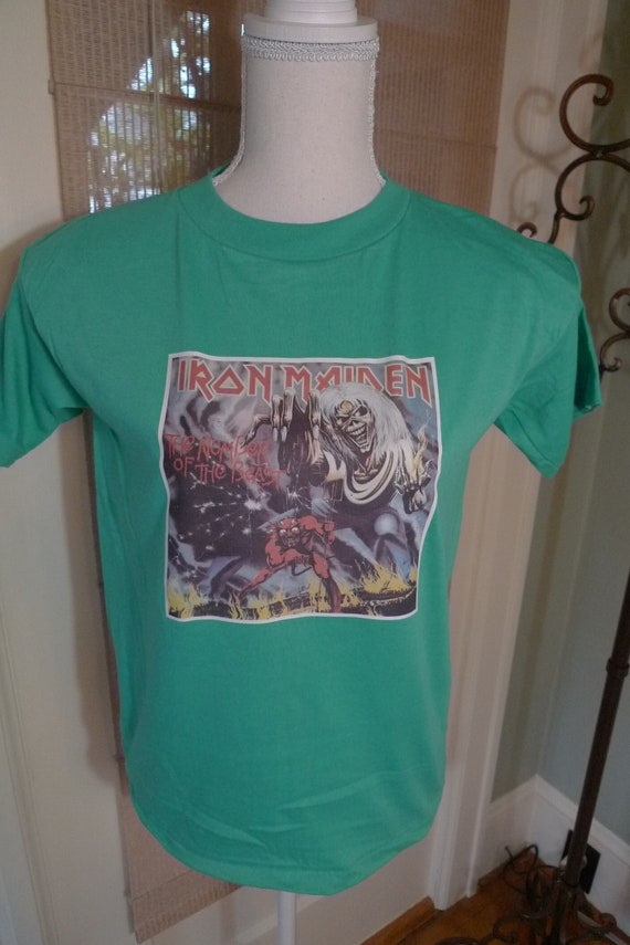 1980s Iron Maiden Shirt Single Stitch Shirt (C) Li