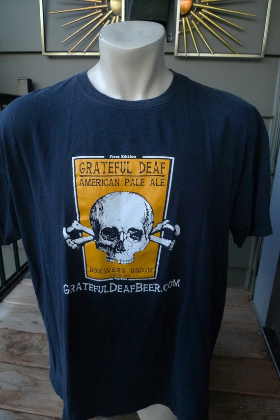 Late 1990s Grateful Deaf Pale Ale Shirt * Mens XXL