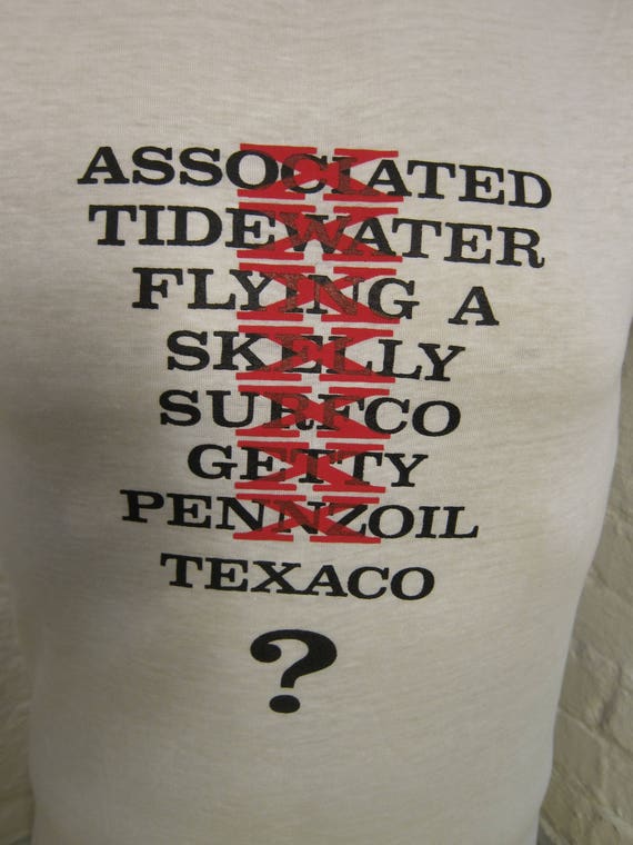 Rare 1970s History of Texaco Single Stitch Shirt … - image 3