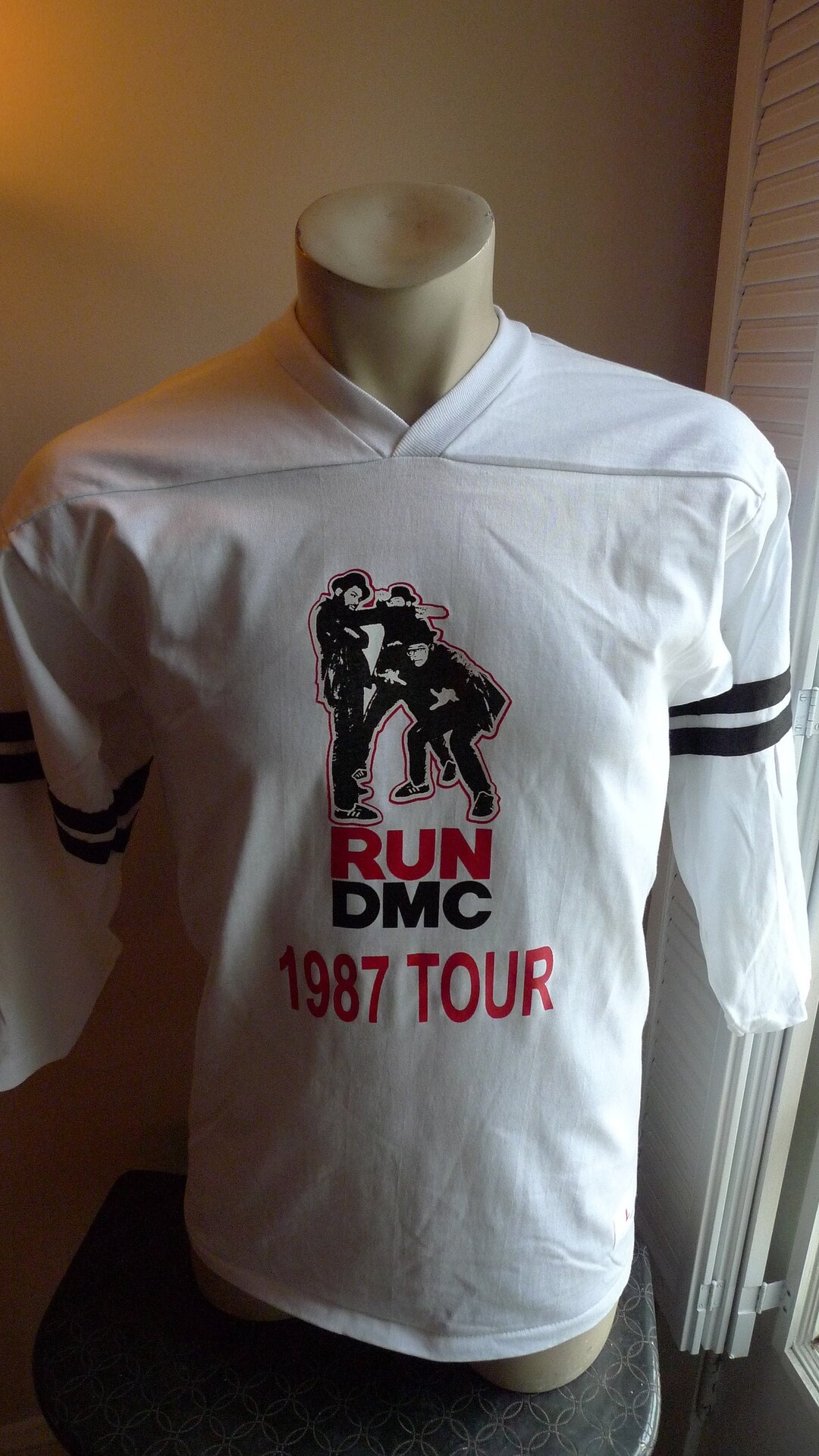 1987 RUN DMC Jersey Single Stitch Shirt C Licensed by Roach '86 Mens