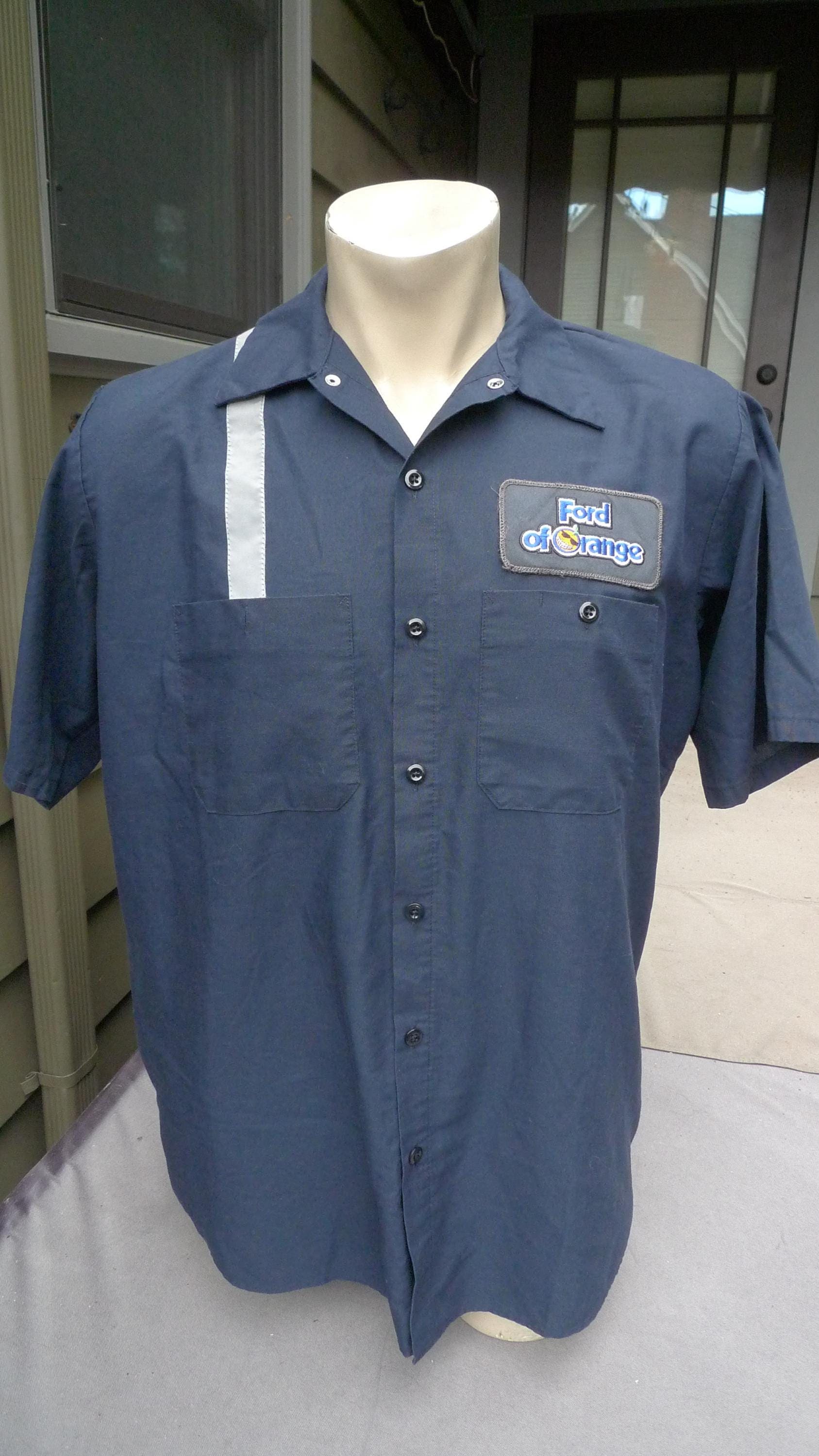 Camisa de trabajo para mecánicos Ford de Orange * Talla L (48) - Etsy México, image size:1687x3000