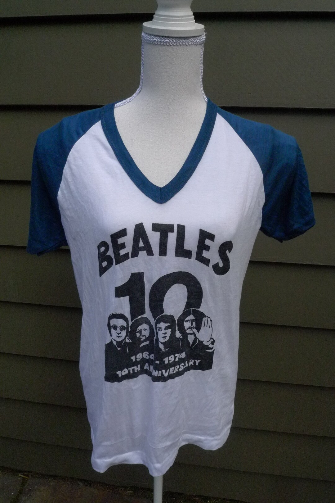 Size Womens L (40) ** Old Stock 1974 Beatles Shirt (deadstock
