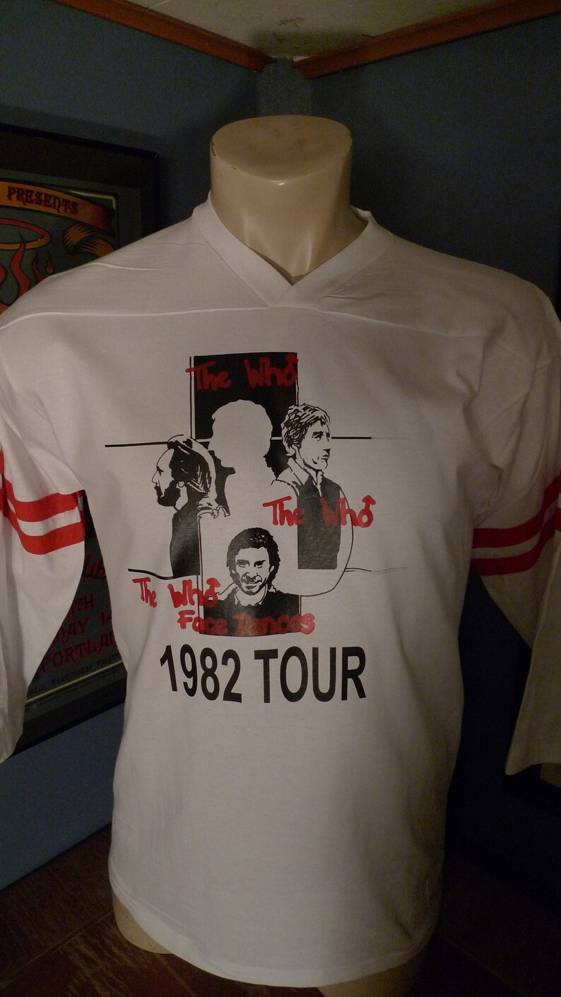 1982 the Who Face Dances Single Stitch Jersey (C) Licensed by Roach '81 ...