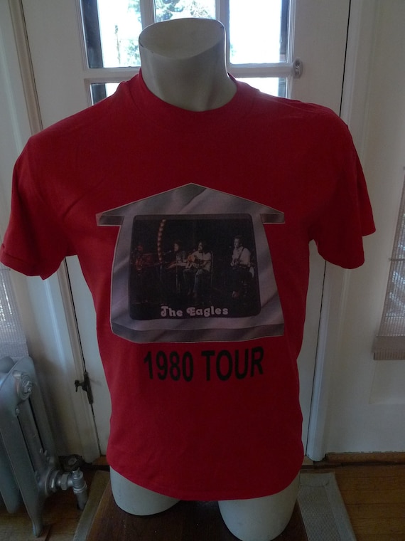 Size M (42) ** 1980 The Eagles Band Shirt (Single 