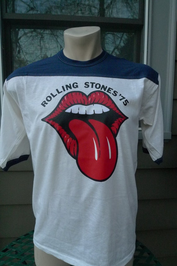1975 Rolling Stones Single Stitch Shirt (C) Licensed by Roach '75