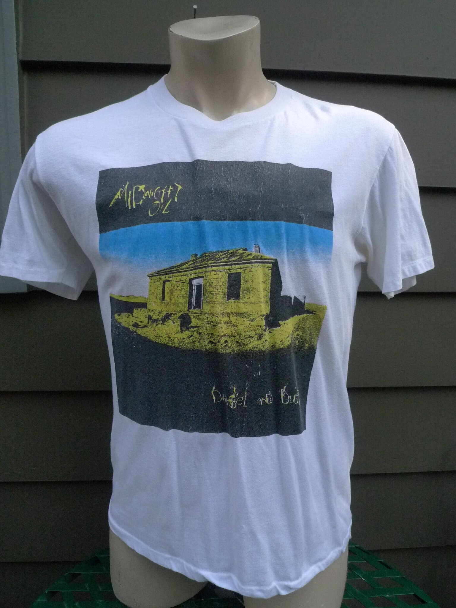 Midnight Oil Tシャツ XL Vintage Midnight Oil Diesel and Dust Concert T Shirt 1989
