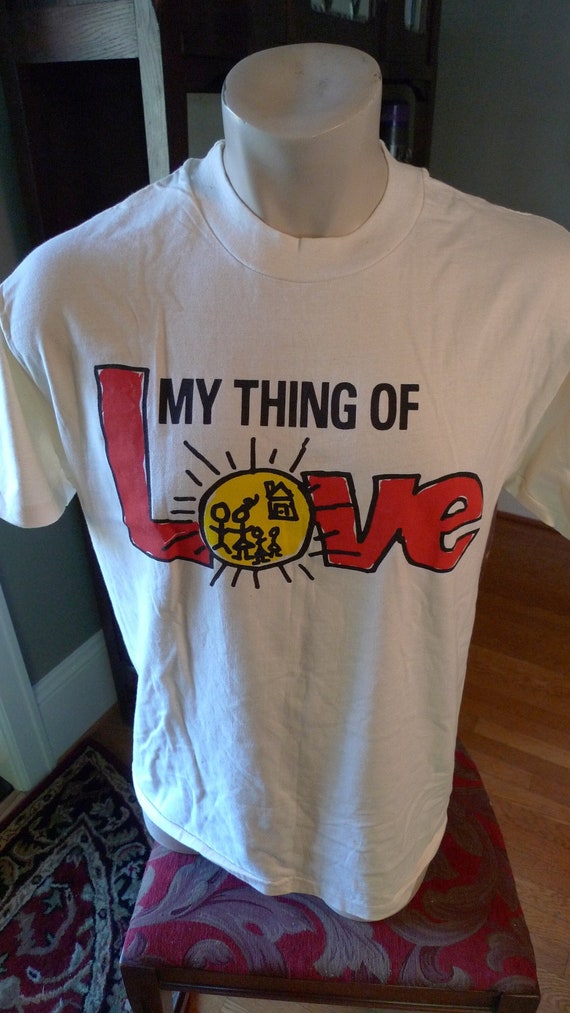 1990s Love Shirt * Mens Large (46) - image 1