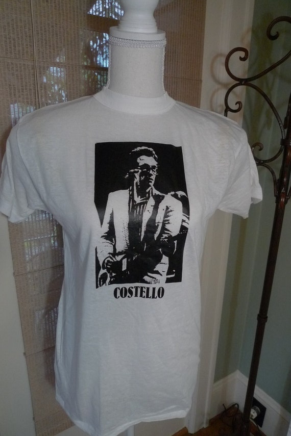 1970s Elvis Costello Single Stitch Shirt (C) Licen