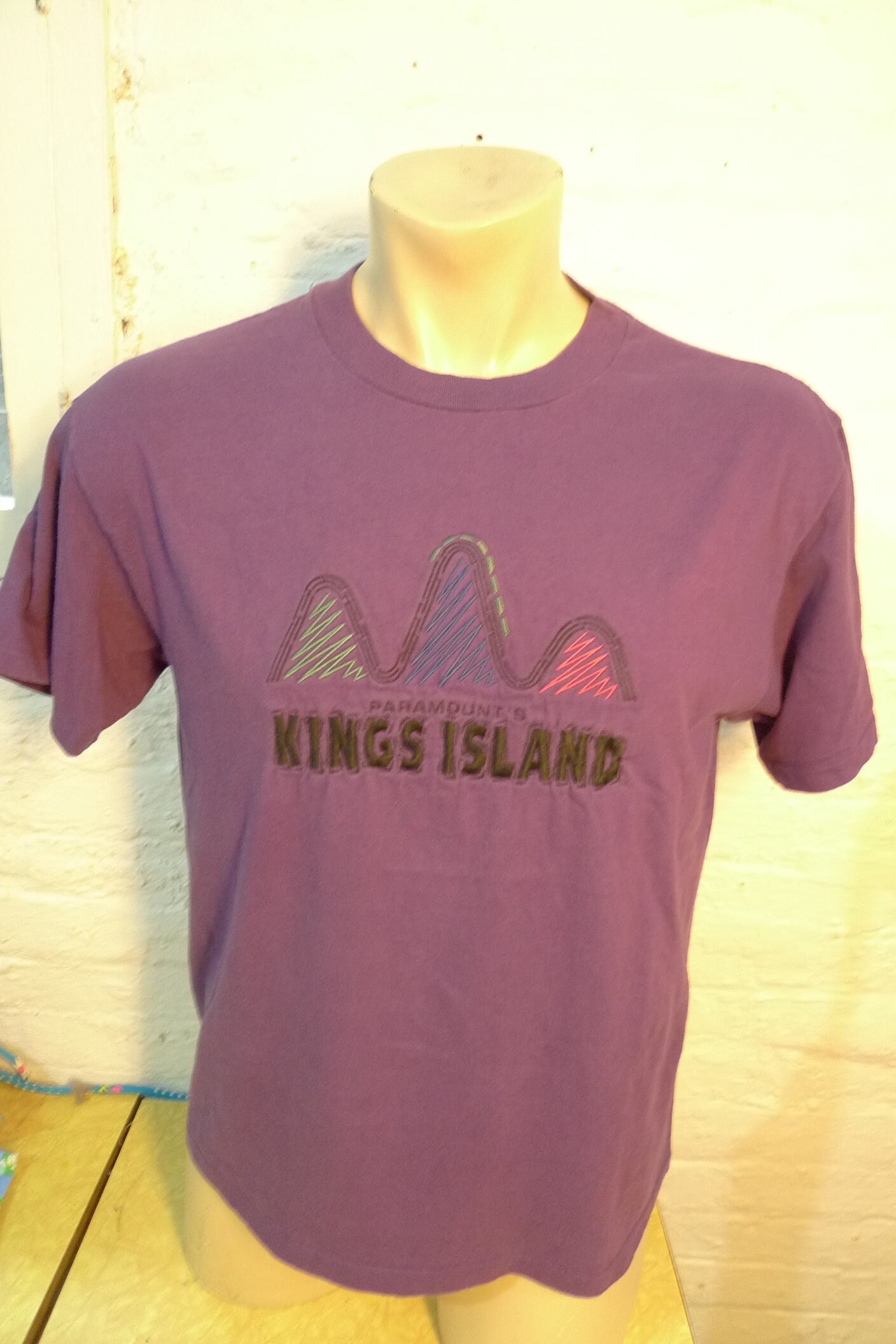 Vintage 80's 1980's Sacramento Kings Light Blue Graphic T-Shirt  Sz Small