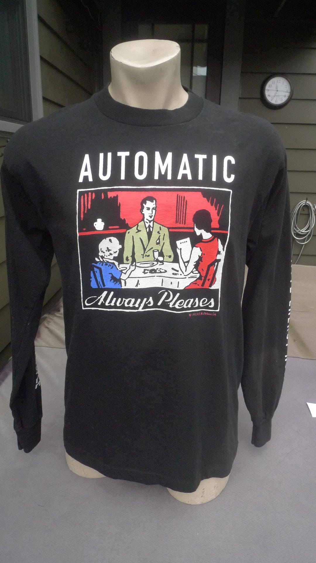 Rare 1993 R.E.M. Automatic for the People Concert Single Stitch