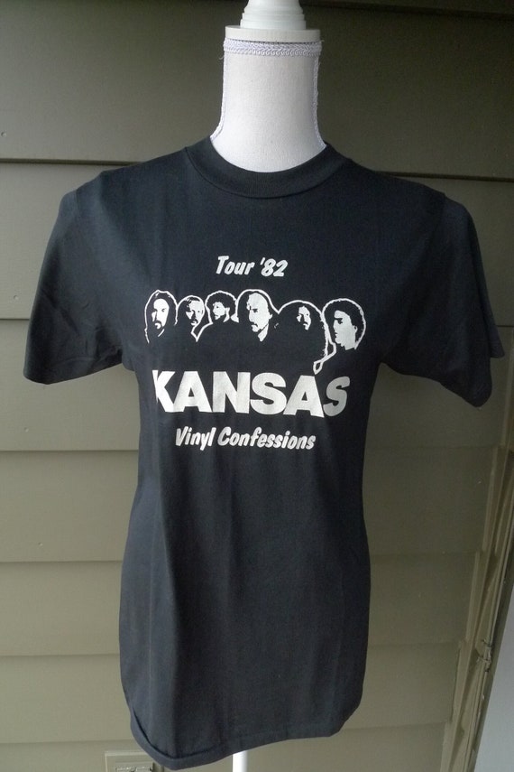 1982 Kansas Vinyl Confessions Concert Shirt * Wome