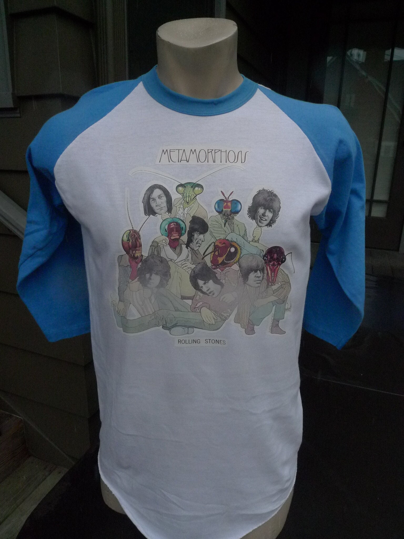 rolling stones MORPHOSIS Tシャツ Mサイズ 1975 Rolling Stones Metamorphosis Single Stitch Shirt (C) Licensed