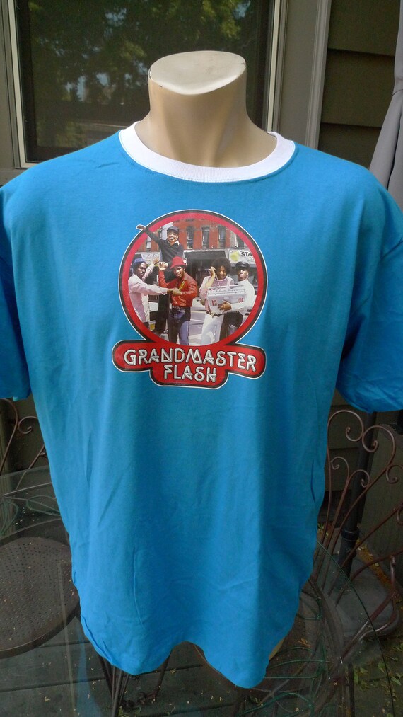 Single Stitch ** 1970s Grandmaster Flash Shirt C Licensed by Roach 1979 38 Single Sided Size Women's Medium