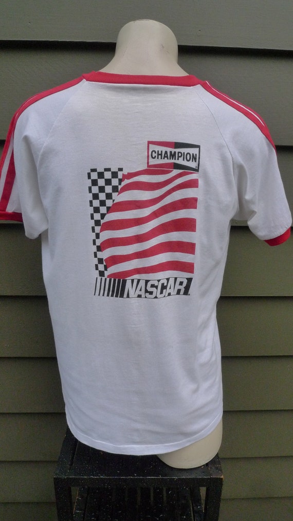 1980s Champion / Nascar Single Stitch Shirt * Mens