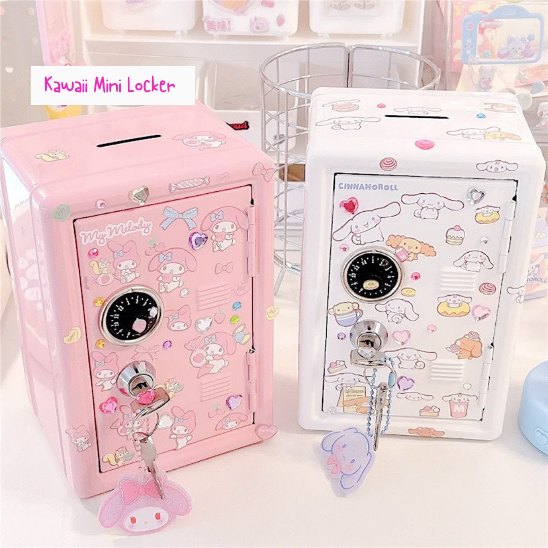 Cute Mini Locker Kawaii Mini Locker Kawaii Piggy Bank Cute Etsy