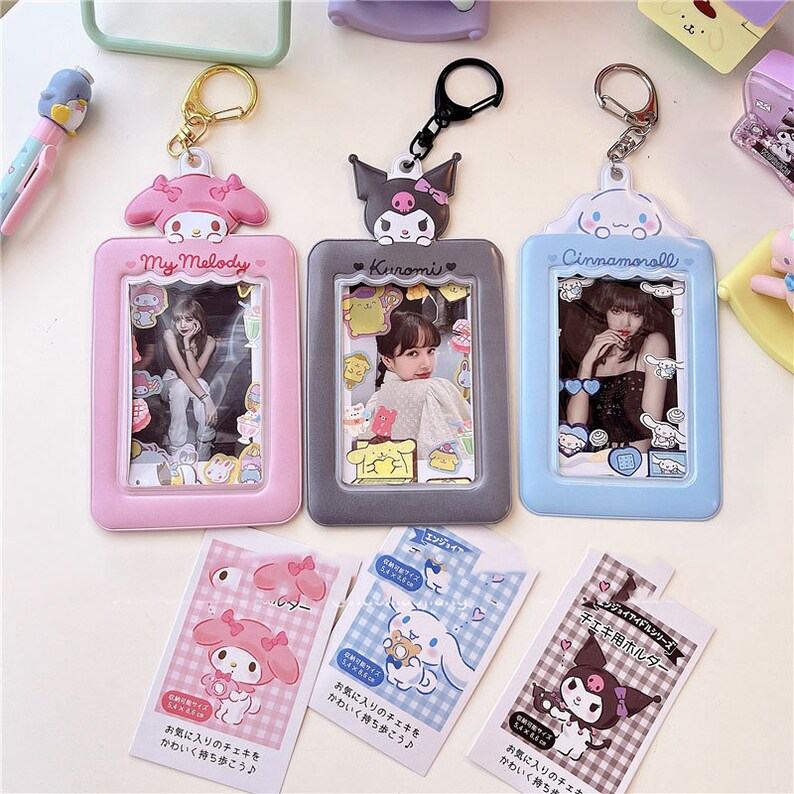Cute Card Holder Kawaii Card Holder Adorable Keychain ID Etsy