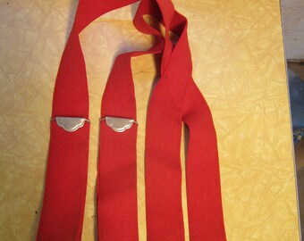 1970s Red Work Braces