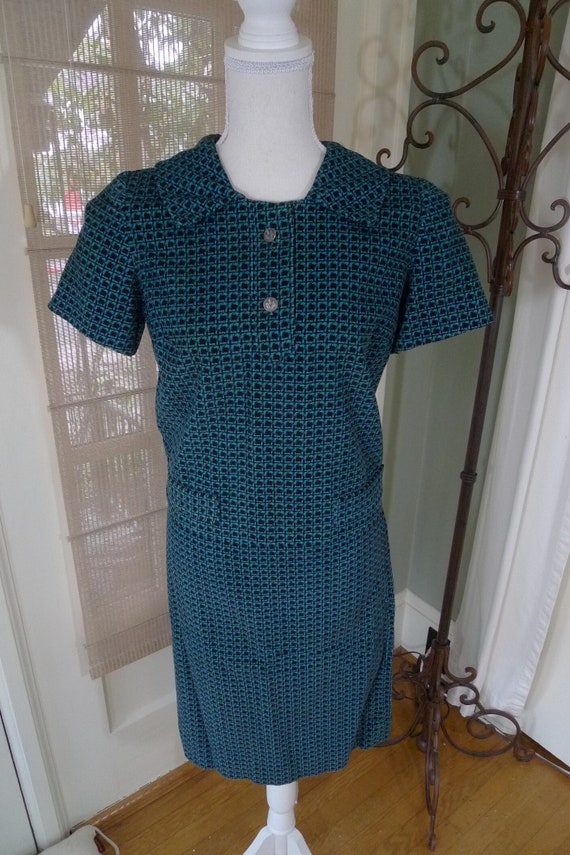 Bust:  36" ** Stunning 1950s High-End Corduroy Sk… - image 1