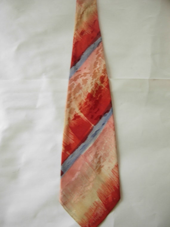 Hand Painted 1940s Swing Tie