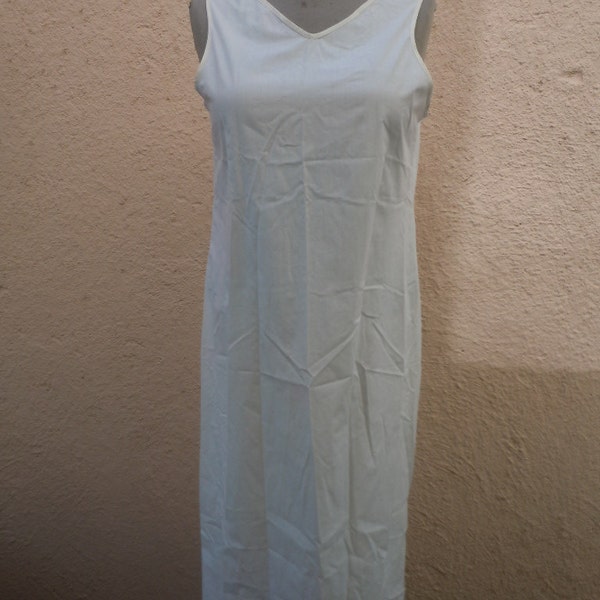 Fine 1910s-20s Simple Cotton Drop Wasit Slip  -- Bust: up to 38" (LOT 1)
