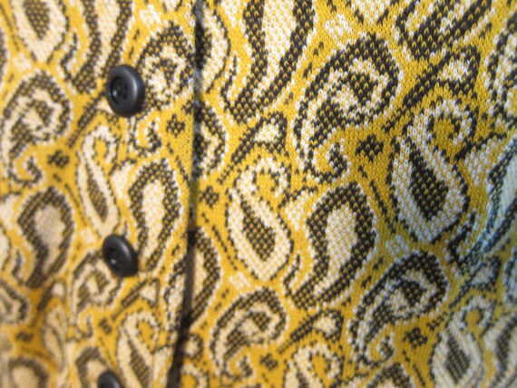 Bust: 38 - 40"  ** 1960s Paisley Women's Vest - image 3