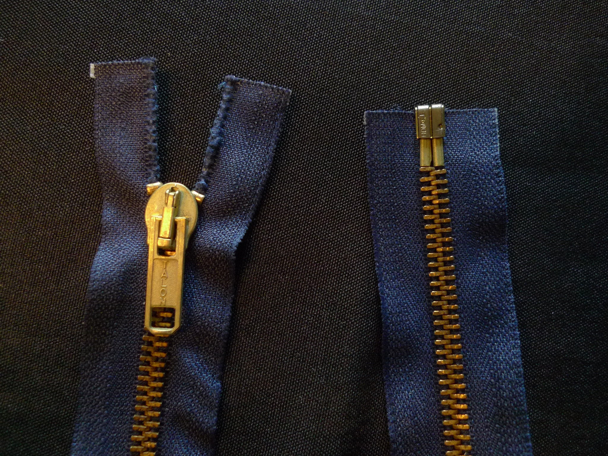 Antique Vtg 1920s TALON Hookless Metal Zipper Military US Army uniform  zipper 22