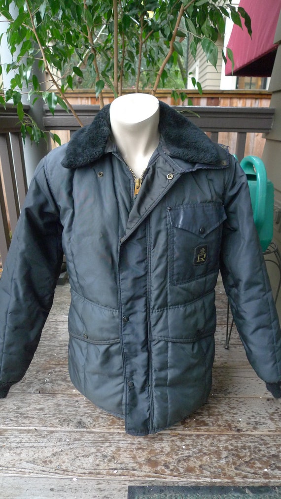 Size L (42R) ** Awesome 1960s Heavy Quilted Thermal Refrigwear 