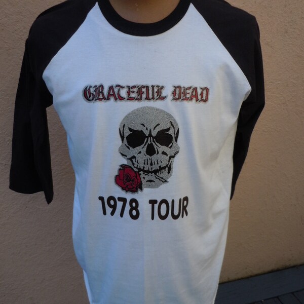 Size XL (48) --  1970s Grateful Dead Glitter Shirt -- Deadstock Unworn