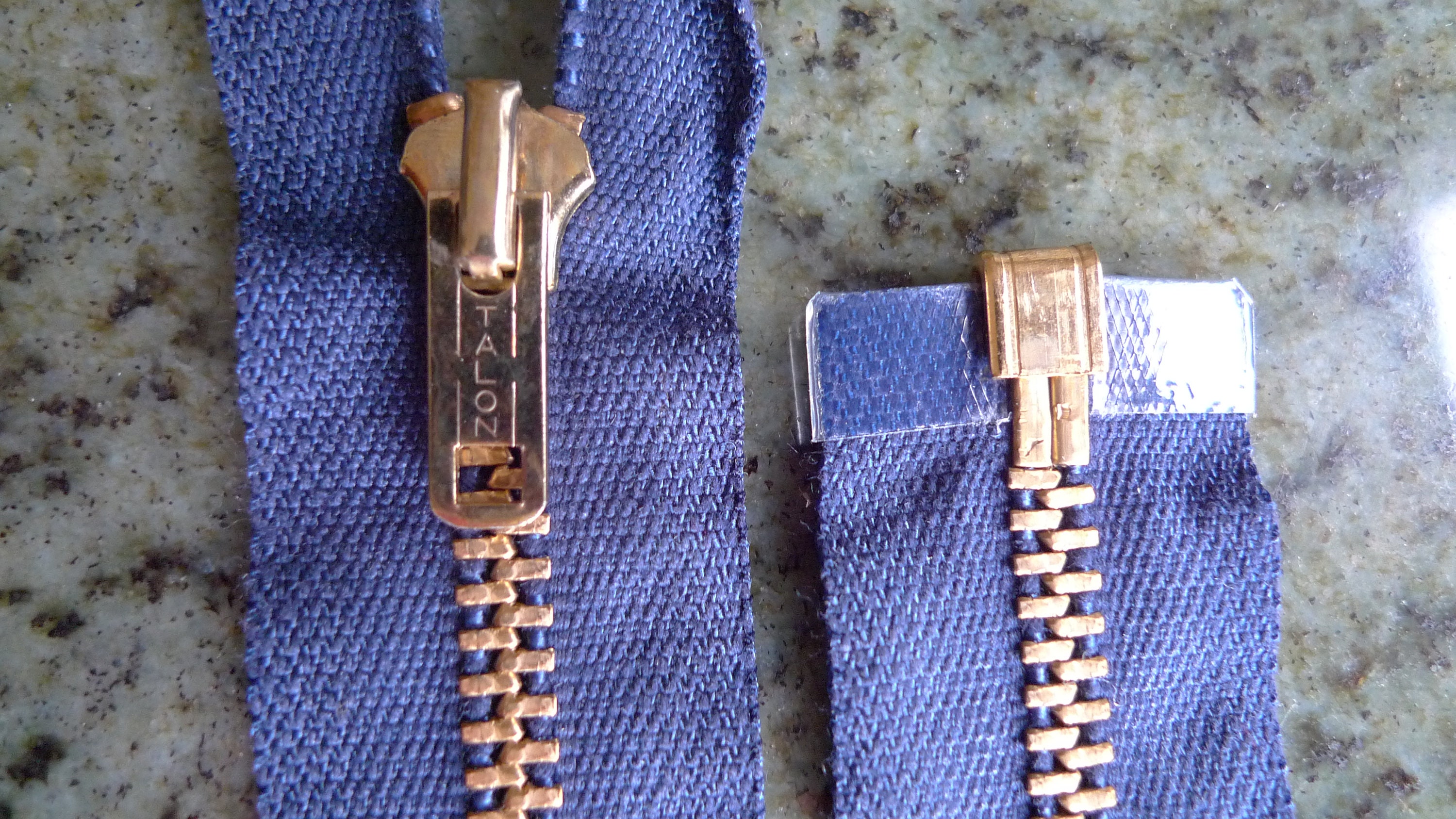 Talon, M-39(Triple-Marked ), #5, Open End (Separating) Zipper, Brown Tape,  62cm, NOS