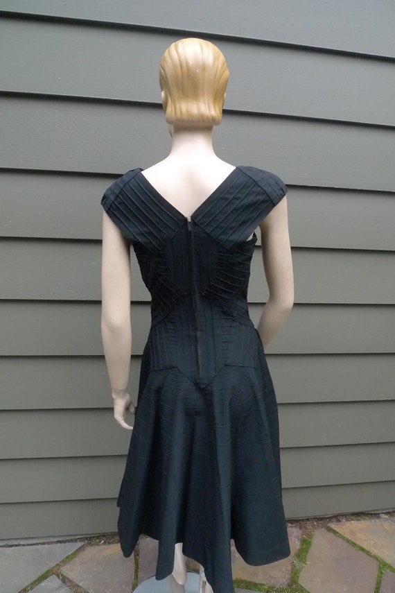 Bust: up to 34" ** Amazing 1940s Heavy Rayon Gaba… - image 5