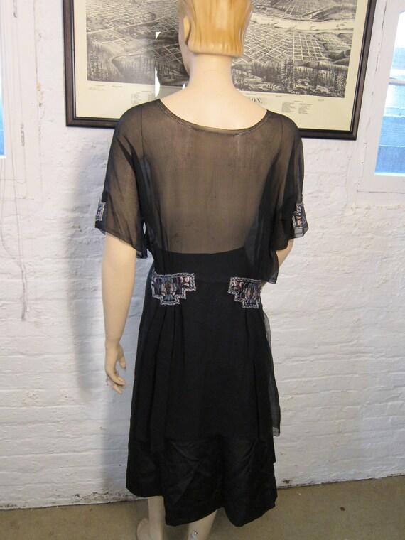 Waist: up to 34"  ** Incredible 1920s Drop Waist … - image 2