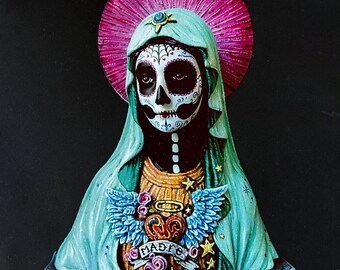 Muertify art print holy Mary
