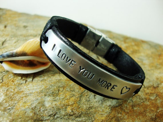 Men Personalized Bracelet. Leather Bracelet. Men s Bracelet.men