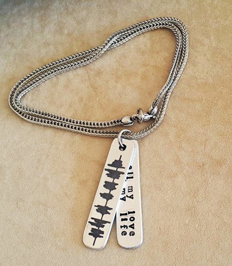 Soundwave Necklace Personalize Soundwave Necklace Chain Necklace Men/'s Chain Necklace Womens Necklace feel Manual