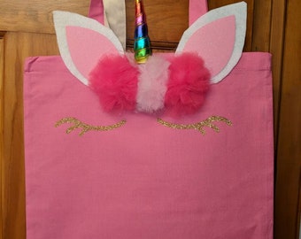 Decorative canvas bags, great for dance bags, Easter baskets and just for fun!