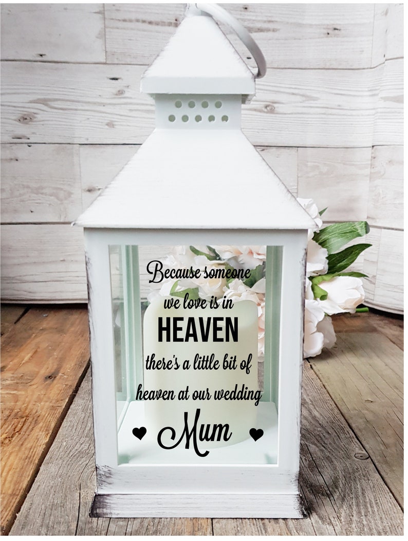 Wedding Memorial Lantern Memorial Gift Remembrance Lantern Etsy