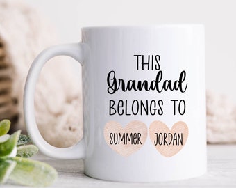 Regalo del abuelo, regalo del día del padre, taza de papá personalizada, regalo de los niños, regalo de los niños, taza del abuelo, taza del día del padre, regalo para hombres