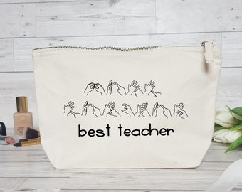 Regalo personalizzato per insegnanti di BSL, regalo per insegnanti di lingua dei segni, regalo di ringraziamento per insegnanti, regalo per lingua dei segni britannica, corso di BSL, regalo per interpreti