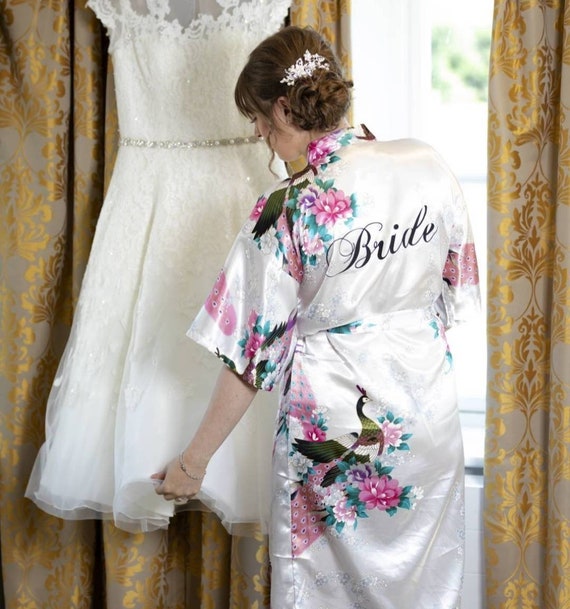 Personalised bridal robe hotsell