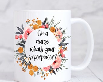 Nurse Gifts, Gift For Nurse, Graduation Gift, Nurse Mug, Valentines Gift, Gifts For Her, Gift For Student Nurse, Personalised Mug Gift