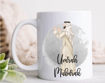 Regalo Umrah, regalo Eid, Umrah Mubarak, taza islámica, regalo personalizado, regalos musulmanes, regalos Eid, regalo islámico para hombres, regalo del día del padre