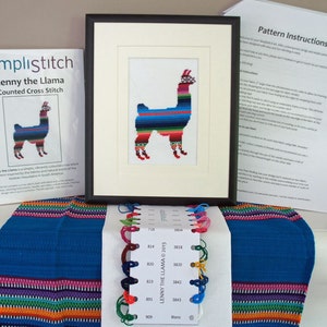 Cross Stitch Kit - Cross Stitch Llama - Beginners Cross Stitch