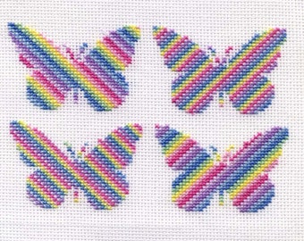 Cross Stitch PDF: Beautiful Butterflies Cross Stitch Pattern