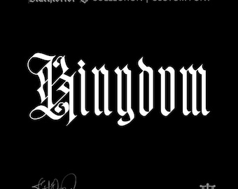 Kingdom (1 style) - Custom Font by Justified Ink