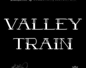 Tren del Valle (1 estilo) - Fuente personalizada de Justified Ink