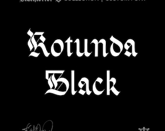 Rotunda Black (1 estilo) - Fuente personalizada de Justified Ink