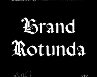 Grand Rotunda (1 estilo) - Fuente personalizada de Justified Ink